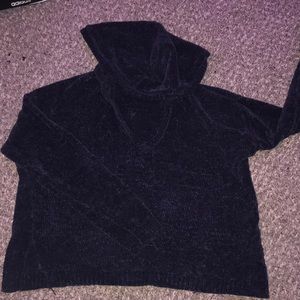 Blue forever 21 sweater with hood